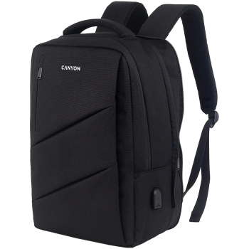 CANYON backpack BPE-5 Urban USB 15.6'' Black
