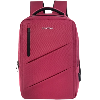 CANYON backpack BPE-5 Urban USB 15.6'' Red
