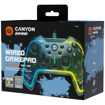 CANYON gamepad Brighter GP-02 Wired Crystal