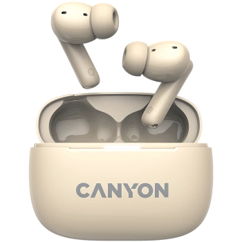 CANYON headset OnGo TWS-10 ANC+ENC Beige