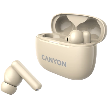 CANYON headset OnGo TWS-10 ANC+ENC Beige