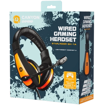 CANYON headset Star Raider GH-1A  Black Orange