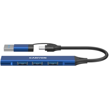 CANYON hub DS-02 4in1 USB-A/C Blue