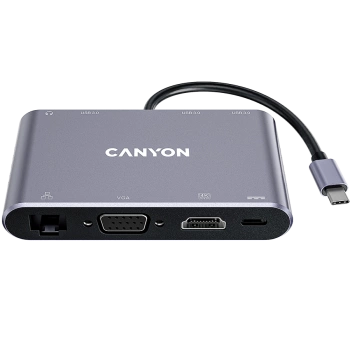 CANYON hub DS-14 8in1 4k USB-C Dark Grey