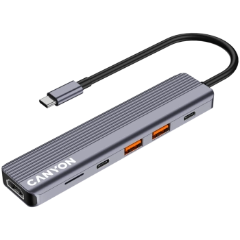 CANYON hub DS-17 6in1 4k USB-C Grey