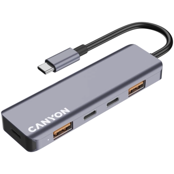 CANYON hub DS-18 5in1 USB-C Grey
