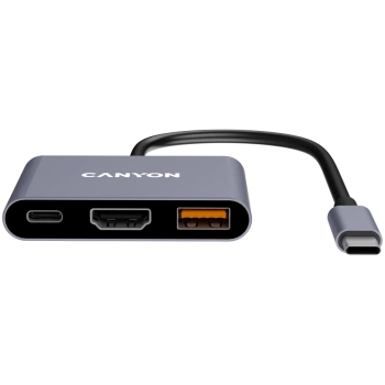 CANYON hub DS-4 3in1 USB-C Grey