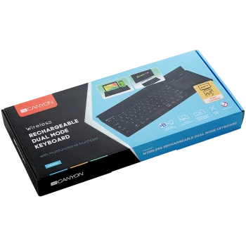 CANYON keyboard HBTK7 EN Touch Wireless  Black