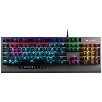 CANYON keyboard Interceptor GK-8 RGB EN Wired Dark Grey
