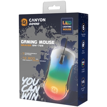 CANYON mouse Braver GM-728 LED Crystal 7buttons Wired Black