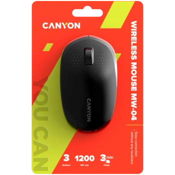 CANYON mouse MW-04 3buttons BT Wireless Black