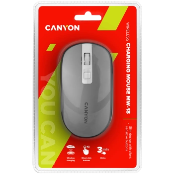 CANYON mouse MW-18 Wireless Charge Dark Grey