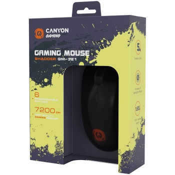 CANYON mouse Shadder GM-321 RGB 6buttons Wired Black