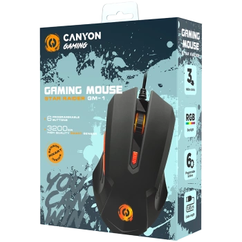 CANYON mouse Star Raider GM-1 RGB 6buttons Wired Black