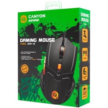 CANYON mouse Vigil GM-2 RGB 6buttons Wired Black