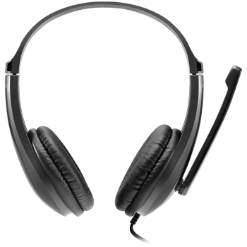 CANYON PC headset СHSC-1 PC Mic Flat 2m Black