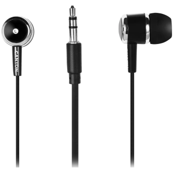 CANYON Stereo earphones with microphone, Black