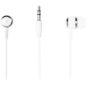 CANYON Stereo earphones with microphone, White