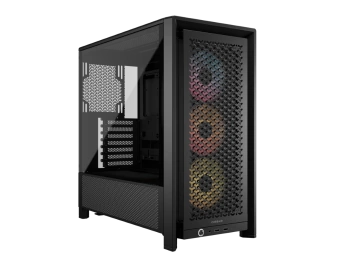 CORSAIR FRAME 4000D RS ARGB3xRS120 ARGB fans, 360mm rad170mm cooler, 430mm GPU, ATX, Black