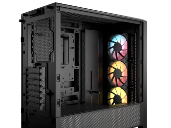 CORSAIR FRAME 4000D RS ARGB3xRS120 ARGB fans, 360mm rad170mm cooler, 430mm GPU, ATX, Black