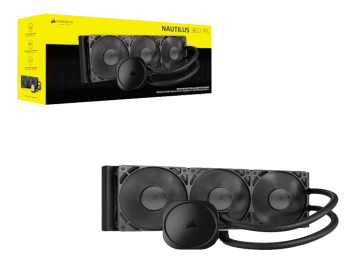 CORSAIR NAUTILUS 360 RS AIO Liquid CPU Cooler, 1851, 1700 AM5, AM4