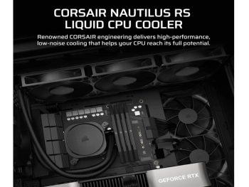 CORSAIR NAUTILUS 360 RS AIO Liquid CPU Cooler, 1851, 1700 AM5, AM4