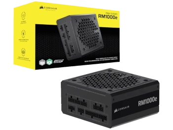 Corsair PSU 1000W RM1000eGold, Fully Modular, 12V-2x66xSATA, 3xPCIe, ATX 3.1, PCIe 5.1