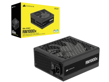 Corsair PSU 1000W RM1000xGold, Fully Modular, 12V-2x612xSATA, 4xPCIe, ATX 3.1, PCIe 5.1