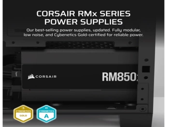 Corsair PSU 850W RM850xGold, Fully Modular, 12V-2x68xSATA, 3xPCIe, ATx 3.1, PCIe 5.1