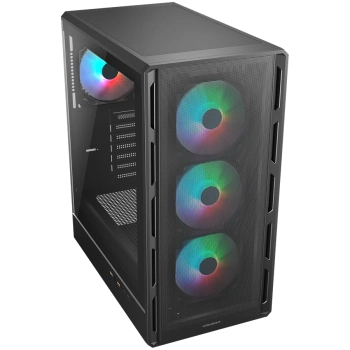 COUGAR AIRFACE PURE RGB PC Case, Mid Tower, Black