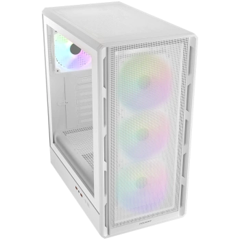 COUGAR AIRFACE PURE RGB PC Case, Mid Tower, White