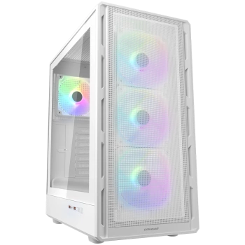 COUGAR AIRFACE PURE RGB PC Case, Mid Tower, White