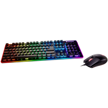 Cougar | Deathfire EX | 37DF2XNMB.0002 | Keyboard + Mouse Bundle| Keyboard: Hybrid / 8 color Backlight | Mouse: ADNS-5050 / 2000 dpi