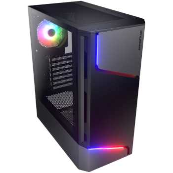 COUGAR | MX360 RGB | PC Case | Mid Tower / Metal Front Panel with ARGB strips / 1 x ARGB Fan / TG Left Panel
