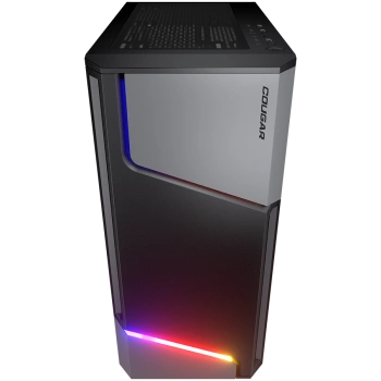 COUGAR | MX360 RGB | PC Case | Mid Tower / Metal Front Panel with ARGB strips / 1 x ARGB Fan / TG Left Panel