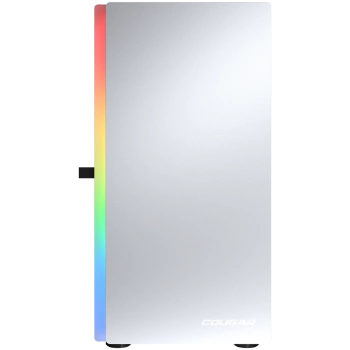 COUGAR | Purity RGB White | PC Case | Mini Tower / TG Front Panel with ARGB strip / 1 x ARGB Fan / 3mm TG Left Panel