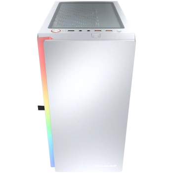 COUGAR | Purity RGB White | PC Case | Mini Tower / TG Front Panel with ARGB strip / 1 x ARGB Fan / 3mm TG Left Panel