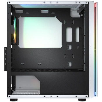 COUGAR | Purity RGB White | PC Case | Mini Tower / TG Front Panel with ARGB strip / 1 x ARGB Fan / 3mm TG Left Panel