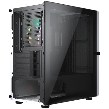 COUGAR | Purity RGB White | PC Case | Mini Tower / TG Front Panel with ARGB strip / 1 x ARGB Fan / 3mm TG Left Panel