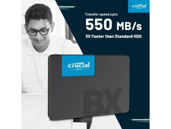 Crucial SSD 500GB BX500 2.5"SATA3,550 MB/s Read, 500 MB/s Write