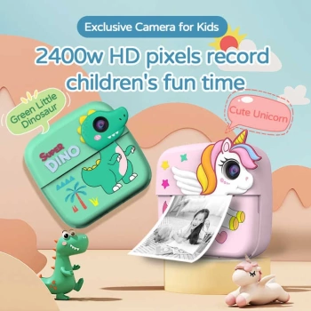 Dječija kamera instant termal print A28 (dual lens) zelena