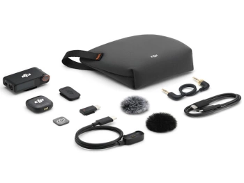 DJI Mic 3 (1 TX + 1 RX)Mikrofon,prenos do 250m,5.5h snimanja,48kHz 24 zvuk, 1x transmiter