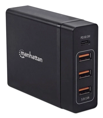 DOCKING MANHATTAN 4/1 3 USB A  1 USB C PORT 72W