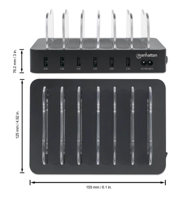 DOCKING MANHATTAN 6U1 USB A  5 V / 2.4 A