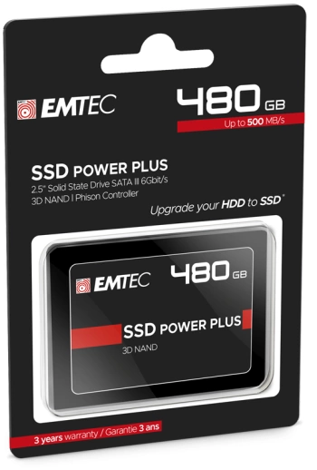 EMTEC SSD 480GB SATA3 2.5"520MB/s,500MB/s