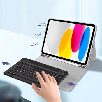 Futrola Tech-Protect SC Pen + Keyboard Case za iPad 10.9 2022 / 11 2025 siva