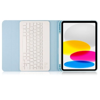 Futrola Tech-Protect SC Pen + Keyboard Case za iPad 10.9 2022 svijetlo plava