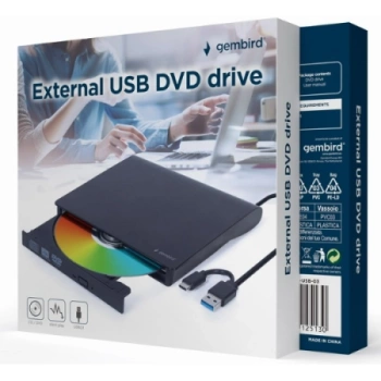 Gembird DVD-RW USB 3.1 Slim External Black
