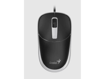 Genius miš DX-123, USB,optički, 1200 dpi, 3 tipke, crno-sivi