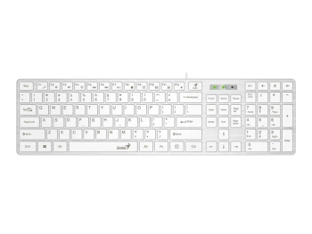 Genius SlimStar 126 tastatura  USB veza, low-profile tipke, bijela